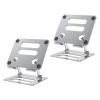 APIMKLF Portable Aluminum Alloy Foldable Holder - Universal Adjustable(2PCS Silver) view 1