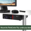 2 Pack Mini PC Mount Compatible with Lenovo ThinkCentre Tiny, Wall VESA and Under Desk Mount for Lenovo ThinkCentre Tiny Desktops M600 M700 M710Q M715q M720Q M800z M900 M910Q Mini Desktop Bracket view 2