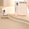 Cable Floor Cover, Floor Cord Protector, Cuttable, can be Bent at Will, Stable and Reliable, can Hold 1-2 Wires, for Home, Office(Gray) view 4