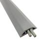 Cable Protector, PVC Cord Cover, Prevent Tripping, Self Adhesive Backing, Durable and Wear-Resistant, for Offices, Homes, Workshops, Hospitals(Gray,40mm/1.6in) view 1