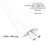 Cable Protector, PVC Cord Cover, Prevent Tripping, Self Adhesive Backing, Durable and Wear-Resistant, for Offices, Homes, Workshops, Hospitals(Gray,40mm/1.6in) view 2