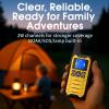 Wishouse K15 Walkie Talkies Long Range for Adults, Rechargeable Two-Way Radios 4 Pack, 2W FRS, 22 Channels, USB-C, Flashlight, NOAA/SOS, Quick Pair, for Camping & Hunting, Emergency Use view 2