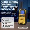 Wishouse K15 Walkie Talkies Long Range for Adults, Rechargeable Two-Way Radios 4 Pack, 2W FRS, 22 Channels, USB-C, Flashlight, NOAA/SOS, Quick Pair, for Camping & Hunting, Emergency Use view 3