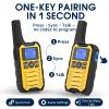 Wishouse K15 Walkie Talkies Long Range for Adults, Rechargeable Two-Way Radios 4 Pack, 2W FRS, 22 Channels, USB-C, Flashlight, NOAA/SOS, Quick Pair, for Camping & Hunting, Emergency Use view 4