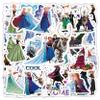 100 Pcs Frozen Stickers Cartoon PVC Sticker, Gifts for Laptop Water Bottle Skateboard Party Supplies Decorations Teens Boys and Girls view 1