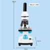 2000X Monocular Biological Microscope for Students, Lab & Education, USB Digital with LED Light, Portable Metal view 2