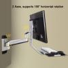 COYEUX Wall Mount Workstation, Monitor and Keyboard Wall Mount, Adjustable Angle, with Keyboard Tray 17.7/24.6 Inch, Fits 15-27 Inch Monitor, Opt for a Swivel Mount to Adjust Viewing Angles view 2