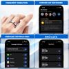 Smart Rings for Women Men,Sleep Tracking Wearable,Valentines Day Gifts,Fitness Tracker Ring with Step/Heart Rate/Blood Oxygen/Distance/Calorie,Clock Vibration,5ATM Waterproof, iOS&Android(Silver 10) view 4