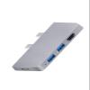 Card Reader PD TY>pe C USB HUB Portable Dock Station Splitter 4K HDMI-Compatible for Surface Pro 8(Silver) view 1