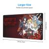 Anime Arifureta Office Gaming Mouse Pad,Large Gaming Mousepad,Home Office Decor Waterproof Non Slip Rubber Stitched Edges Keyboard Extended Mat 16x29.5in view 2