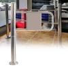 Automatic Swing Gate One-Way Door, Self-Closing One-Way Access Door, Self-Closing Safety Gate, Outdoor Access Control, for Hallways, Entrances, Libraries(Silver-Left,38cm/15in) view 1