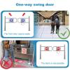 Automatic Swing Gate One-Way Door, Self-Closing One-Way Access Door, Self-Closing Safety Gate, Outdoor Access Control, for Hallways, Entrances, Libraries(Silver-Left,38cm/15in) view 3