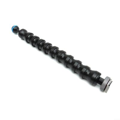 Emiif Underwater Camera Mount - Flexible SS316 Light Arm with Ball Head, Hot Shoe, 4 to 10 Joints(10 Joints)