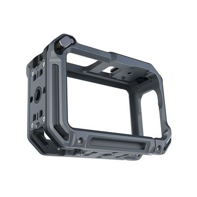 Rabbit Cage Aluminum Protective Case for DJI Osmo Action 6, Multifunctional Metal Frame with Cold Shoe and 1/4" Screw Expansion Adapter Mount Action Camera Accessories