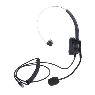 Pengcadent VH500 RJ9 Telephone Headset, Adjustable Headphone with Noise Cancelling Microphone, Digital Signal Processing for Clear Calls, Compatible with Avaya