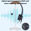 Pengcadent VH500 RJ9 Telephone Headset, Adjustable Headphone with Noise Cancelling Microphone, Digital Signal Processing for Clear Calls, Compatible with Avaya view 2