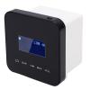 Yoidesu 2 Channel Wall Mount Music Amplifier, Bluetooth 5.0 Infared Remote Wall Music Amplifier with 1.7 Inch LCD Display, for Home Environments, Cafes (Black) view 1