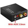 Yaregelun Portable 3.5mm Jack Coaxial Optical Fiber Digital to Analog Audio AUX L/R Converter Digital Audio Decoder Amplifier view 3