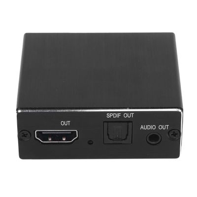 ASHATA 4K HDMI Audio Extractor Splitter, HDMI to Optical SPDIF 3.5mm Sound Extractor Adapter Splitter Converter, Support HDCP 1.4, for Speaker Amplifier Headphone
