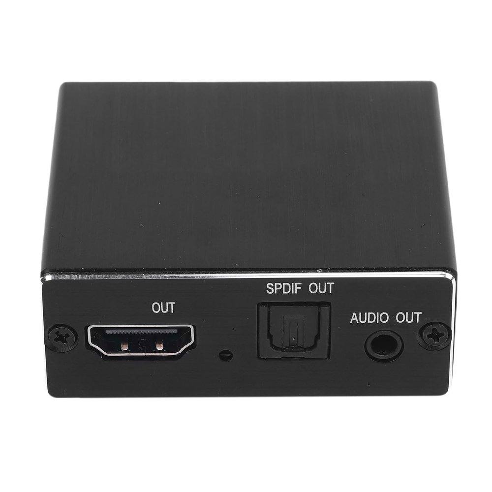 ASHATA 4K HDMI Audio Extractor Splitter, HDMI to Optical SPDIF 3.5mm Sound Extractor Adapter Splitter Converter, Support HDCP 1.4, for Speaker Amplifier Headphone
