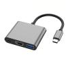 3 in 1 USB-C USB Hub Male to Female .0 Adapter for AirHdmi-Compatible 4k TY>pe C To12 Converter view 2