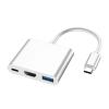 3 in 1 USB-C USB Hub Male to Female .0 Adapter for AirHdmi-Compatible 4k TY>pe C To12 Converter view 3