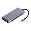 11-in-1 4K USB C 3.0 HUB TY>pe to HDMI-Compatible Adapter Dock PD 87W USB-C Splitter for Pro Air(11-in-1 HUB) view 1