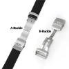 18mm 20mm 22mm 24mm Quick Release Silicone Watchband Rubber Sport Straps(Black-Gold,20mm) view 2
