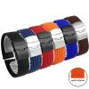18mm 20mm 22mm 24mm Quick Release Silicone Watchband Rubber Sport Straps(Black-Gold,20mm) view 3