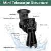 Nightvision Scopes, 8x20 HD Night Vision Mini Pocket Zoom Monocular Outdoor Portable Telescope for Camping Mountaineering Hike Bdwatching(Sliver) view 3