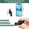 Nightvision Scopes, 8x20 HD Night Vision Mini Pocket Zoom Monocular Outdoor Portable Telescope for Camping Mountaineering Hike Bdwatching(Sliver) view 4
