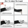 18mm 20mm 22mm 24mm Quick Release Silicone Watchband Rubber Sport Straps(Black-Gold,18mm) view 4
