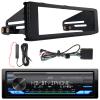 JVC KD-X480BHS Single DIN Bluetooth USB/AUX LED AM/FM SiriusXM Ready Amazon Alexa Stereo Receiver W/Stereo Installation Kit, Black Signal Reception Amplifier Booster Kit (Digital Media  HD Radio) view 1