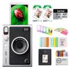 FUJIFILM INSTAX MINI EVO Hybrid Instant Camera | Black Bundle with Instax Mini Film | 20 Exposures + 64GB Micro SD Card + Mini Album, Borders, Stickers & Clips + Cleaning Cloth (5 Items) view 1