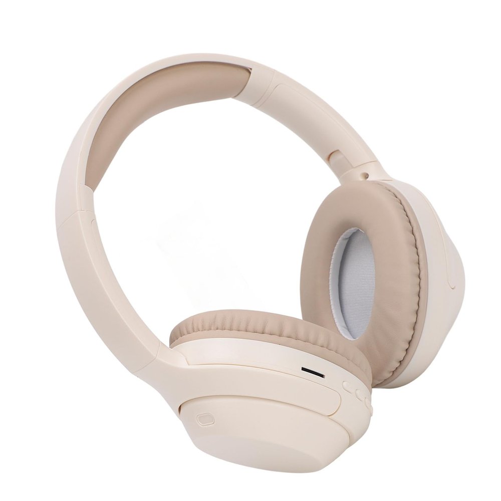 Aumotop Wireless Over Ear Headphones Impressive Sound Long Playtime Deep Bass Stereo Headphones for Travel Home Office Support 3.5mm (Khaki)