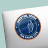 Houston Space City Sticker, Cool Texas Spaceman Decal for Hydroflask, Southeast TX Gift view 3