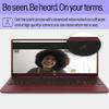 HP 15.6" Portable Laptop (Include 1 Year Microsoft 365), HD Display, Intel Quad-Core N200 Processor, 16GB RAM, 128GB Storage, Wi-Fi 6, Webcam, HDMI, Numeric Keypad, Windows 11 Home, Glimmer Garnet view 2