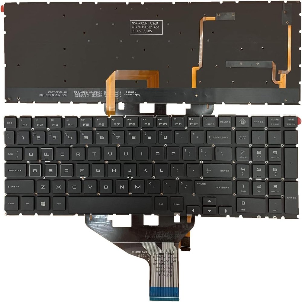 100% New 100% New US Layout Colorful Backlight Keyboard for HP OMEN 15-DC 15-DH 15T-DC 17-CB 15-DC0153TX Keyboard 910300194350 TPN-Q211 TPN-C144 TPN-C143
