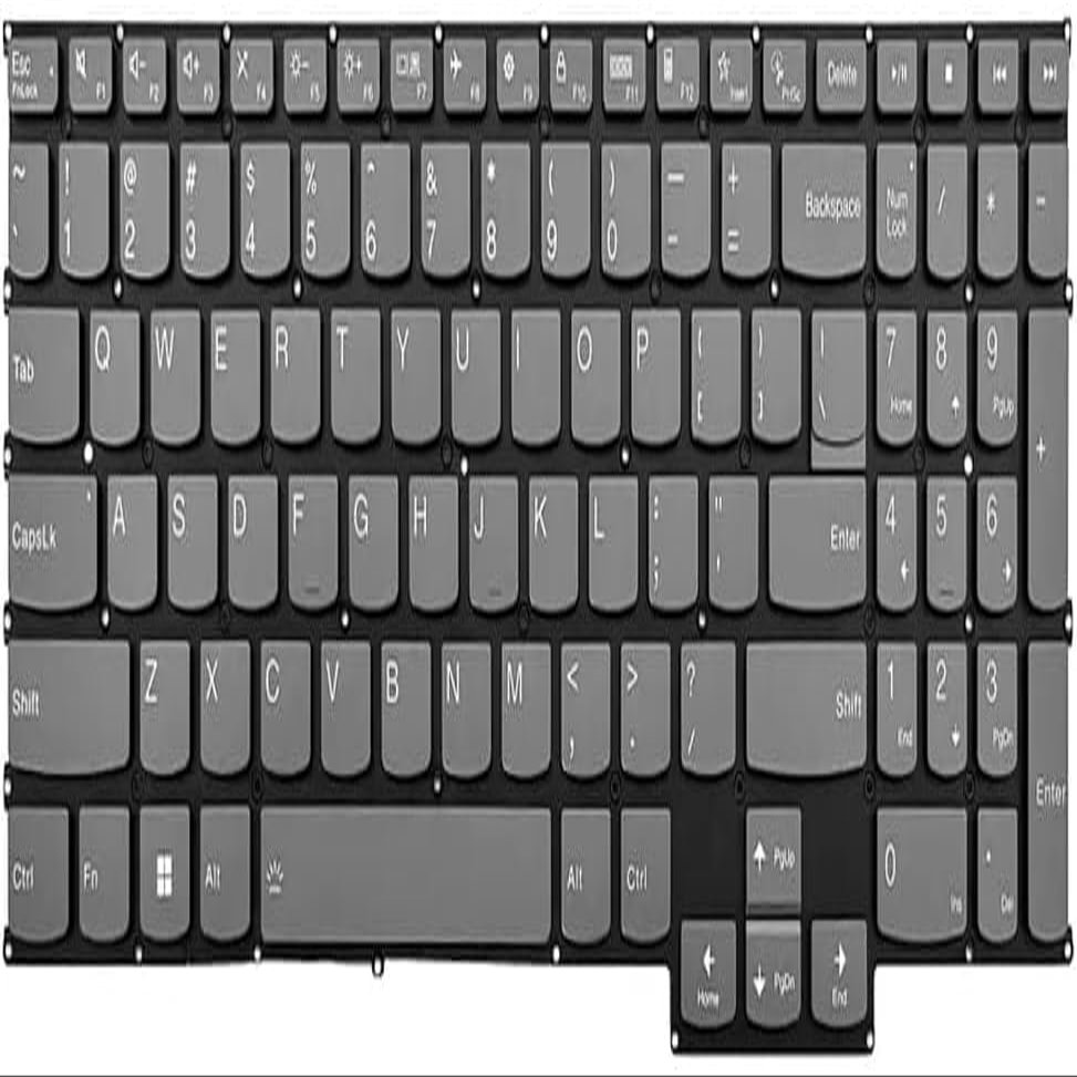 100% New Keyboard for Lenovo Yoga Slim 7 Pro 16IAH7 82VA English US with Backlit Gray New