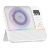 CD Player Portable, MONODEAL HiFi Stereo Portable CD Player with Bluetooth, Desktop Player Bluetooth for Home with Remote Control, RGB Light, Supports USB/AUX/Sleep Timer(White) view 1