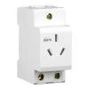 DZ47X Rail-Mounted Distribution Box Power Socket: 3-Prong 3-Hole 10A Modular AC30 Two- or Three-Prong Socket. view 1