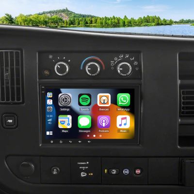 2+32G Car Stereo for Chevrolet Express 2008-2024 with Wireless CarPlay Android Auto, 8 Inch Android 13 IPS Touchscreen Car Radio Player Audio Receivers Headunit with GPS Navigation SWC Mirror Link