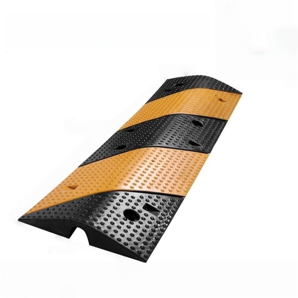 Rubber Speed Bump, Outdoor Cord Cover, 1 Pack Cable Protector Ramp, Load Capacity Traffic Speed Bump for Asphalt, Concrete(39.4x11.8x1.8in)