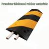 Rubber Speed Bump, Outdoor Cord Cover, 1 Pack Cable Protector Ramp, Load Capacity Traffic Speed Bump for Asphalt, Concrete(39.4x11.8x1.8in) view 3