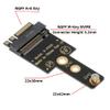 cablecc A+E-Key NGFF 2230 to M-Key NVME Male to Female Extension Adapter for Laptop Mainboard SSD 2230 2242 view 2