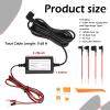 9.68Ft Dash Cam Hardwire Kit USB C,12V-30V to 5V Hardwire Kit for Dash Camera for Cars with Low Voltage Protection,Dashcam Hardwires Kits USB C with Car Fuse Tap/5A Blade Fuse view 2