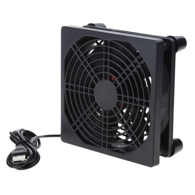 1pc 120mm 5V USB Powered Fan Cooling for Router Modem TV Box Router Cooling Case Fan