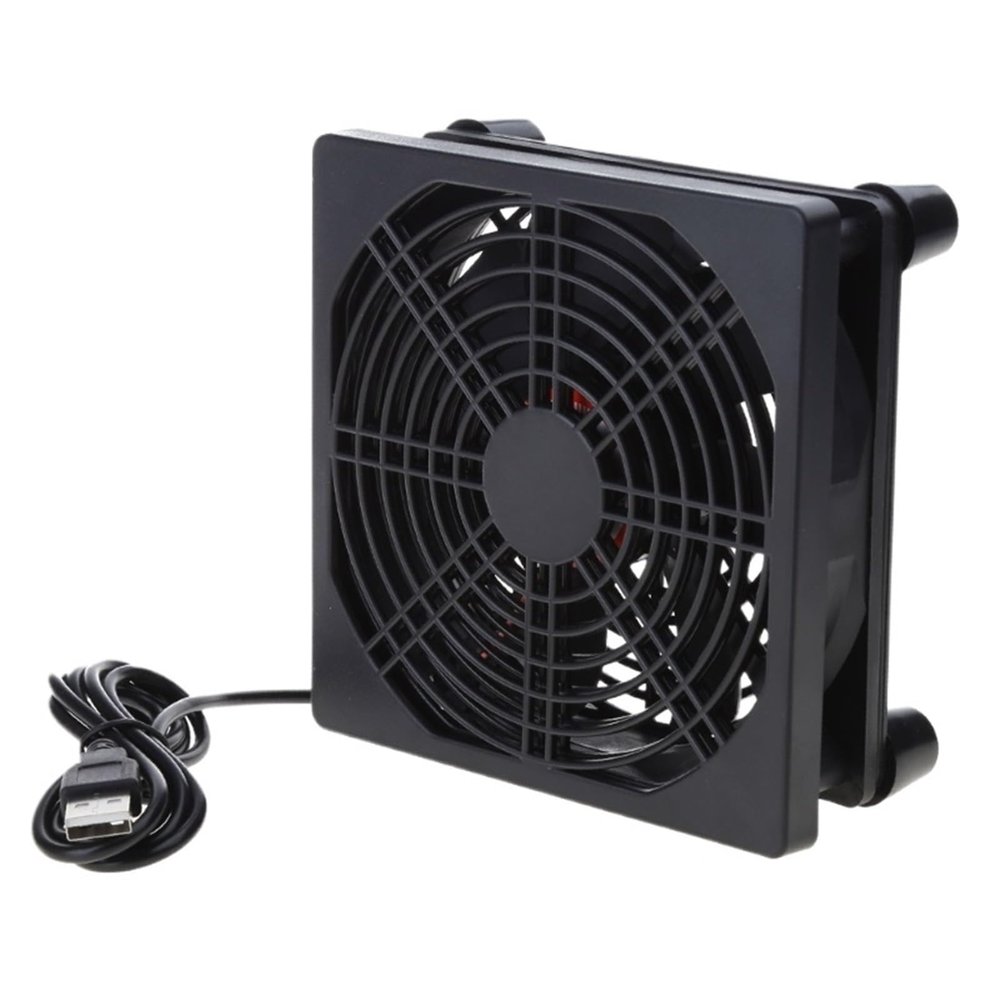 1pc 120mm 5V USB Powered Fan Cooling for Router Modem TV Box Router Cooling Case Fan