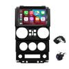 2G+64G 9inch Double Din Car Stereo for Jeep Wrangler 2007-2012 with Wireless CarPlay/Android Auto WiFi/USB/BT DSP FM/SWC MirrorLink GPS Units Android 13 AHD Backup Camera view 1