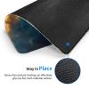 Pretty Blue Yellow Nebula Mousepad Rubber Lock Edge Printing Non-Slip Mousepad 7 x 8.6 in view 3